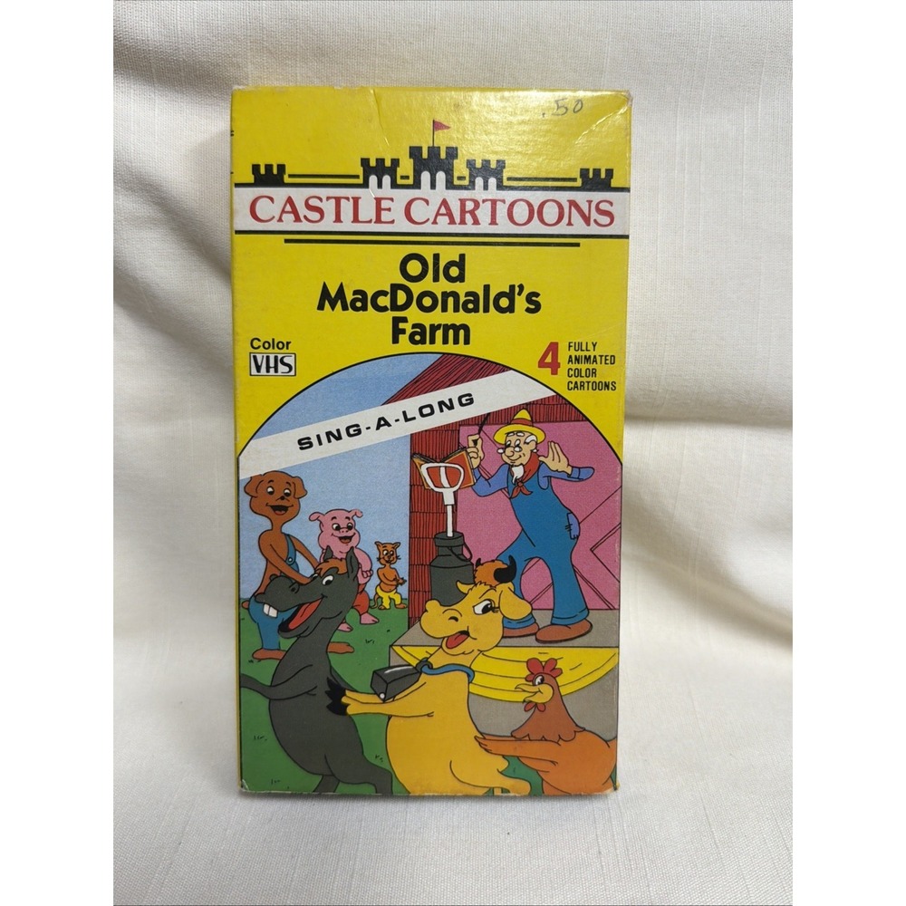 Castle Cartoons Old McDonald VHS Tape 1987